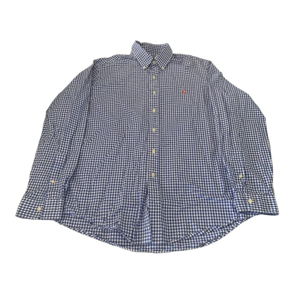 Ralph Lauren Mens Dress Shirt Large Check Multicolor LS Classic Fit RN 41381